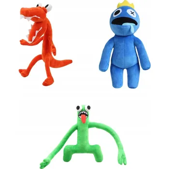 plyšák PLYŠOVÁ HRAČKA RAINBOW FRIENDS SADA MODRÁ ORANŽOVÁ ZELENÁ