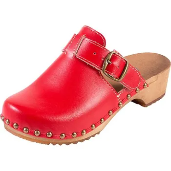 Dámská zdravotní obuv Buxa Pohodlné dřeváky PE15 - Červená Velikost: 38