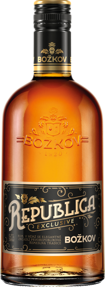 Božkov Republica Exclusive 38% 0,7l (holá láhev)