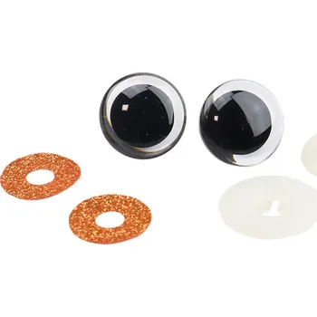 Pro Háčkování Oči bezpečnostní třpytivé měděné 2. JAKOST, 23 mm