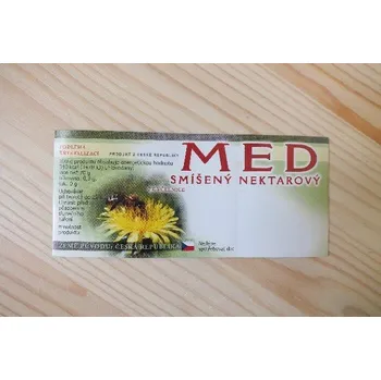 Samolepící etiketa - med (smíšený nekt. zelená)