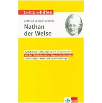 Německý jazyk Lektürehilfen Gotthold Ephraim Lessing Nathan der Weise - Lessing, Gotthold Ephraim