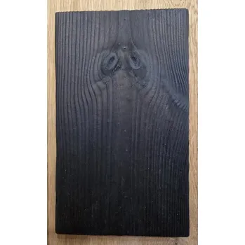 Terasové prkno Tesařství Luňáček s.r.o Terasová prkna opalovaná - 27x143x4200 - severský smrk, hladký, kartáčovaný Odstín: Hnědá