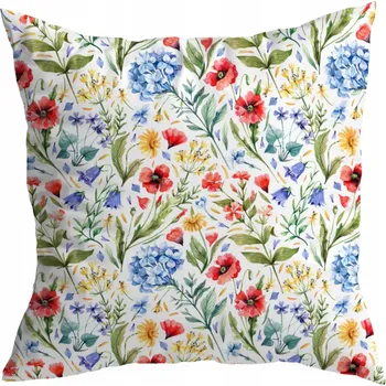 Polštář DEKORAČNÍ POVLEČENÍ NA POLŠTÁŘ 40X40 CM JARO KVĚTY LOUKA VZOR 379