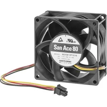 Počítačové chlazení Sanyo DenkiAxiální ventilátor 48 V DC DC, průtok vzduchu: 138cfm 40.32W840mA, 80 x 80 x 38mm