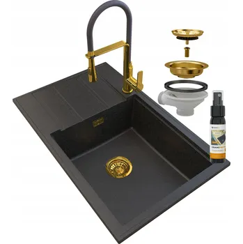 Granitový dřez Jednodřez granitový Granitan černý