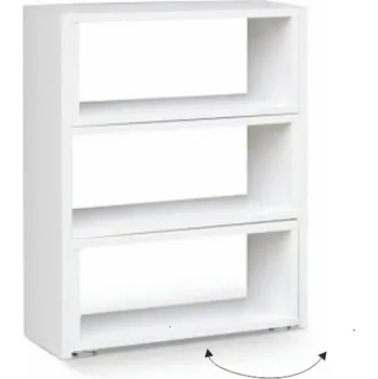 Obývací stěna Regál, bílý, DTD laminovaná, KLOE III