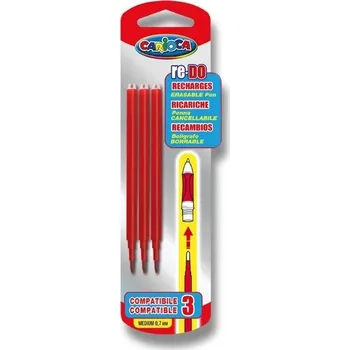 Náplň do psacích potřeb Carioca Náplň Re-Do červená Po datu min. trvanlivosti