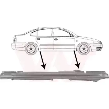 Prah karosérie VAN WEZEL Práh dveří VAW 5836104