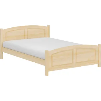 Postel KIK TRADE Dřevěná masivní postel L 111 borovice masiv Rozměr: 140 x 200 cm, Povrchová úprava: Přírodní lakovaná