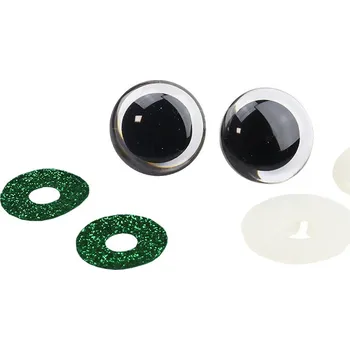 Pro Háčkování Oči bezpečnostní třpytivé zelené 2. JAKOST, 23 mm