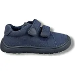 Dětské plátěné BAREFOOT tenisky Protetika tmavě modré - 27