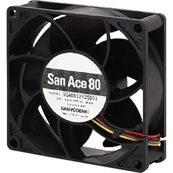Počítačové chlazení Sanyo DenkiAxiální ventilátor 24 V DC DC, průtok vzduchu: 146.9m³/h 10.1W420mA, 80 x 80 x 32mm