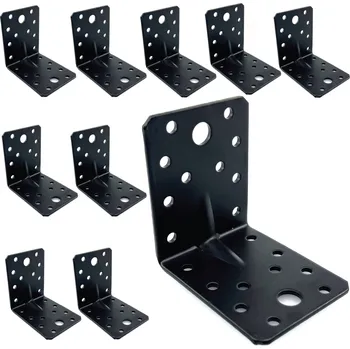 Tesařské kování SVX Úhelník s prolisem - černý 10ks 70x70x55x2,5mm 70x70x55x2,5