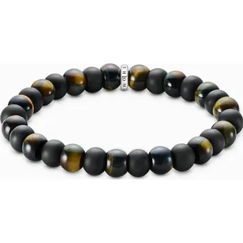 Náramek Thomas Sabo A2196-806-11-L19 Unisex Armband Obsidian und Tigerauge
