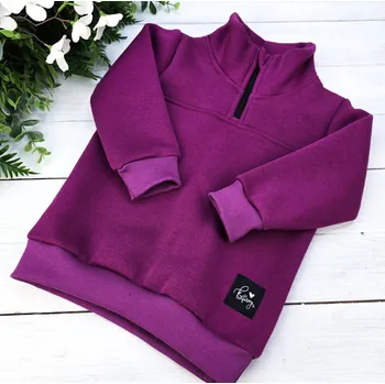 Dívčí mikina Kulišárny Mikina polo WARM FUCHSIA VELIKOST: 80