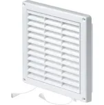 Větrací mřížka s rámem a žaluzií 130x130mm