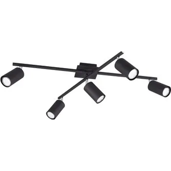 Černé stropní svítidlo 5 bodovek MARLEY