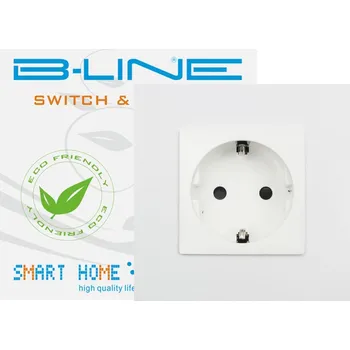 Elektrická zásuvka Bílá nástěnná Elektrická Zásuvka B-line