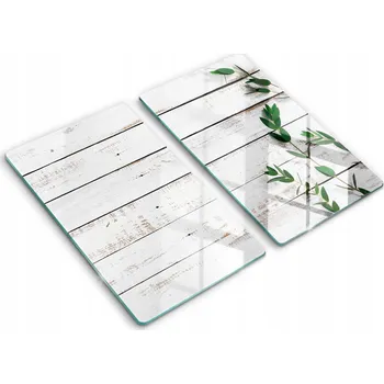 Obraz Skleněné Ochranné Desky na Indukci 2x30x52 cm Stará prkna a listí