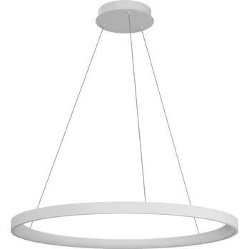 Redo 01-3914 Iconic, bílé závěsné svítidlo LED 60W 3000/4000K, tříkrokové stmívání, průměr 78cm