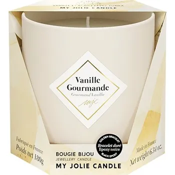 Svíčka My Jolie Candle Vonná svíčka 36h s náramkem Black Les Essentielles Gurmánská Vanilka 320329 + 2 měsíce na vrácení zboží