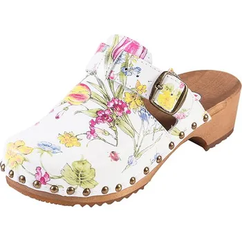 Dámská zdravotní obuv Buxa Pohodlné dřeváky PE15 - Květinová Velikost: 36