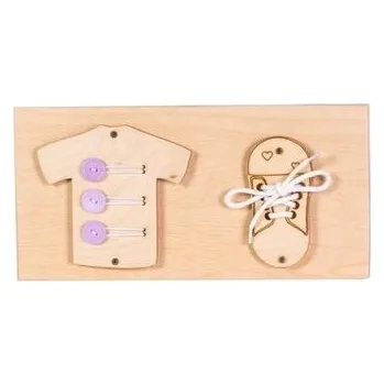 Nauka sznurowania i zapinania guzików