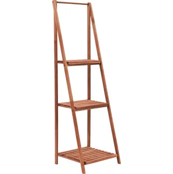 Stojan na květiny 3patrový stojan na květiny cedrové dřevo 48 x 45 x 40 cm