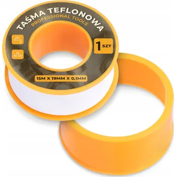 Lepicí páska TEFLONOVÁ PÁSKA NA ZÁVITY 15 m 19 mm TĚSNICÍ PÁSKA NA TRUBKY Vody Plynu VODĚODOLNÁ