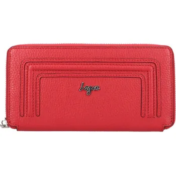 Deštník Lagen BLC/5591/922 dámská kožená peněženka červená