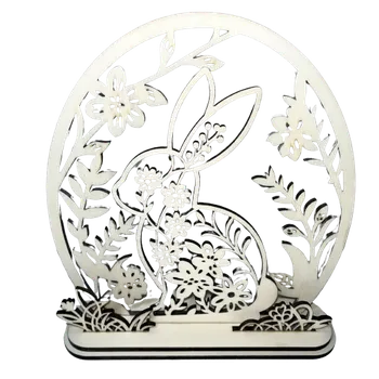 Velikonoční dekorace Velikonoční zajíček s květinami