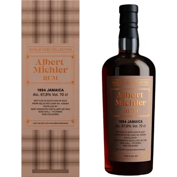 Rum Albert Michler Single Cask Jamaica 1994 67,8% 0,7l (karton)
