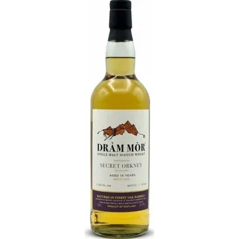 Whisky Dram Mor Secret Orkney 14yo 54,1% 0,7l (holá láhev)