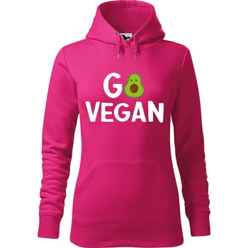 Pánská mikina Dámská mikina Go vegan Velikost (žena): XS, Vyberte barvu: Purpurová
