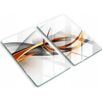 Obraz Tvrzené Skleněné Kryty na Sporák s Grafikou 2x30x52 cm Moderní Design