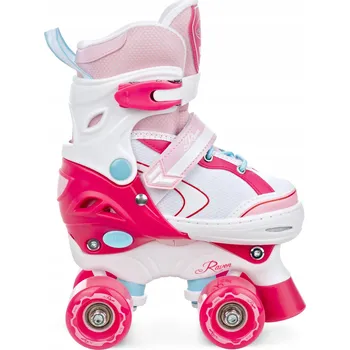 Kolečkové brusle Dětské kolečkové trekové quad brusle Raven Lia PINK Roller Velikost bruslí: EU 30-33