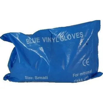 Pracovní rukavice Jednorázové rukavice 200, Modrá XL Práškované