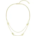 Lacoste Dvojitý pozlacený náhrdelník pro ženy Crocodile 2040468 + 2 měsíce na vrácení zboží