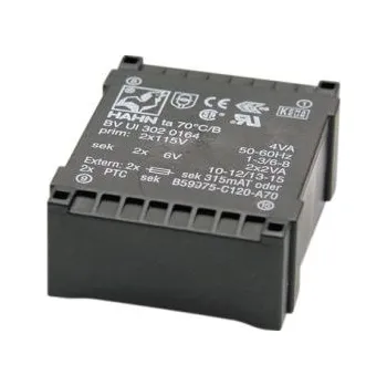 Transformátor Transformátor PCB, sekundární napětí: 2 x 9V ac 10VA