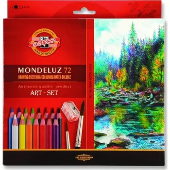 Pastelka Pastelky Koh-I-Noor, sada akvarelových pastelek pro školy, 72 ks