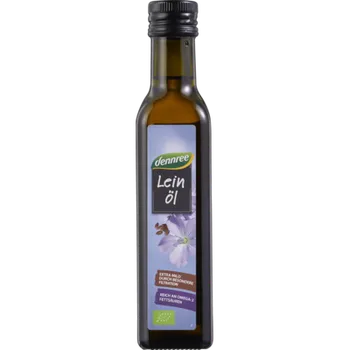 Rostlinný olej Dennree Lněný olej 250ml bio