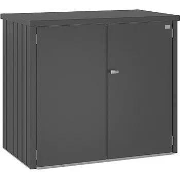 Zahradní úložný box Dvojitý box na popelnice Biohort Alex DUO tmavě šedý 54090