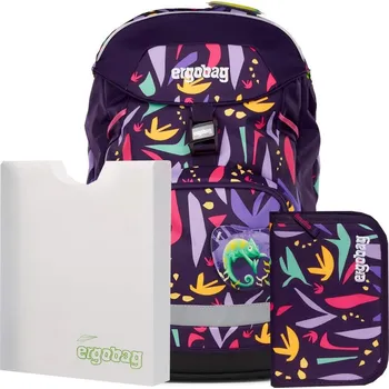 Ergobag Školní batoh prime Jungle Lumi, SET batoh+penál+desky