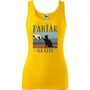 Dámské tílko s potiskem Parťák na vždy Velikost: XL, Barva: Žlutá