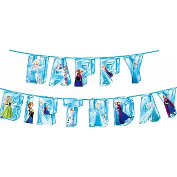 Banner GIRLANDA VŠECHNO NEJLEPŠÍ LEDOVÉ KRÁLOVSTVÍ ELZA