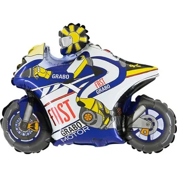 Balónek Grabo Foliový balonek motorka mini modrá 35 cm