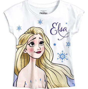 Dívčí tričko Dívčí tričko DISNEY FROZEN ELSA bílé Velikost: 98