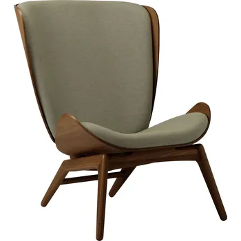 Křeslo Umage, Křeslo The Reader na tmavých dubových nožkách světle zelené - Formadore