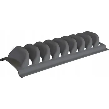 Odkapávač na nádobí Organizér na poklice a talíře, černý stojan 30x13 cm do skříňky, ODKAPÁVAČ